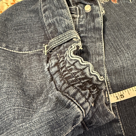 Vintage Denim Embroidered Women's Skirt - Picture 10 of 10